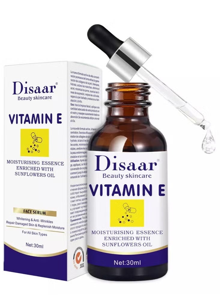 Disaar Vitamin E Face Serum 30ml – Deep Moisturizing, Brightening & Skin Repair Formula - Image 1